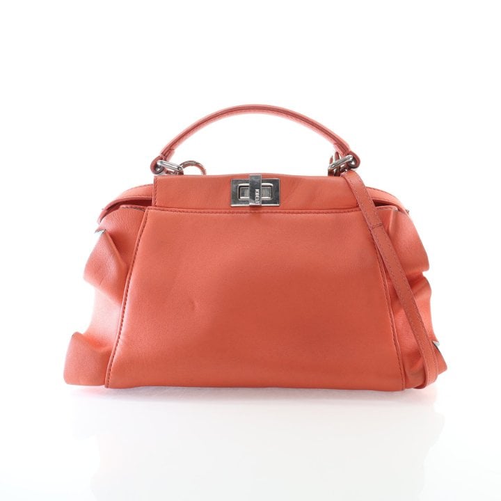 Fendi Mini Nappa Waves Peekaboo Iconic Satchel