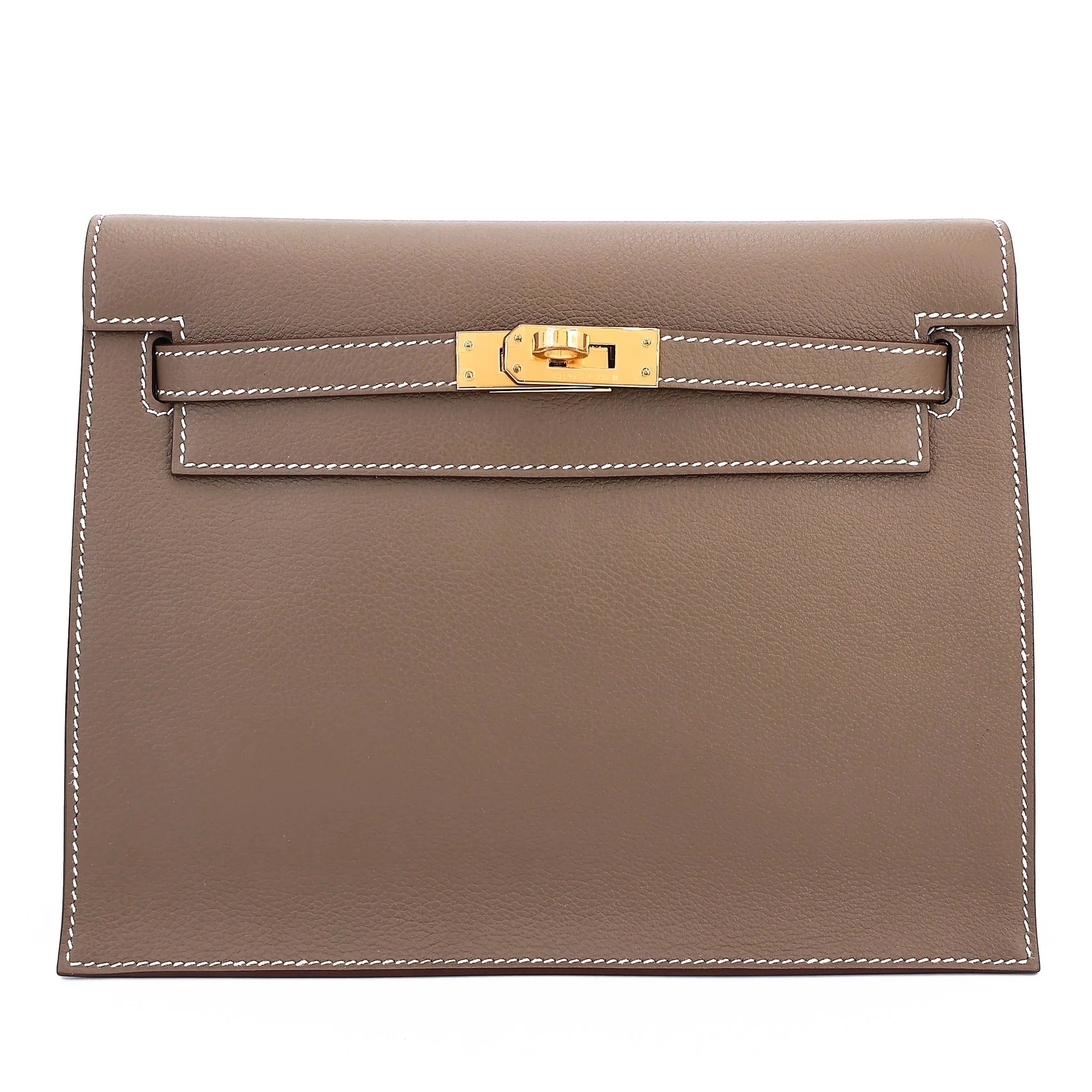 Brand New ( Rank N ) HERMÈS Kelly Danse Etoupe (18) Evercolor Gold hardware G (2026)