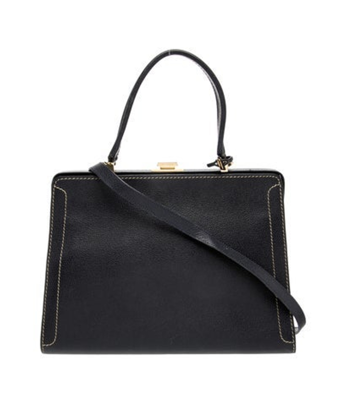 Delvaux Leather Top Handle Bag