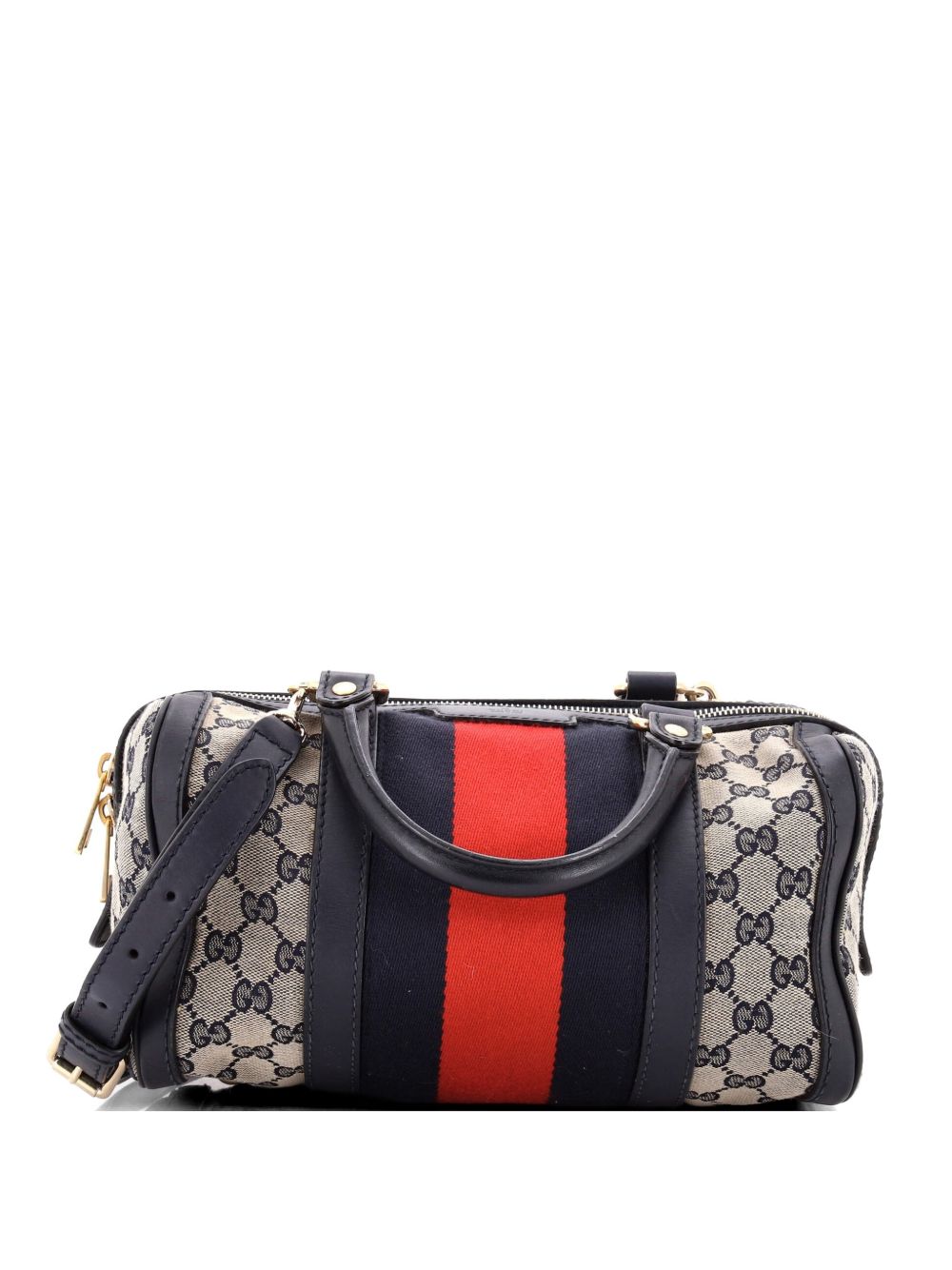 Vintage Web Boston Bag GG Canvas Small satchel