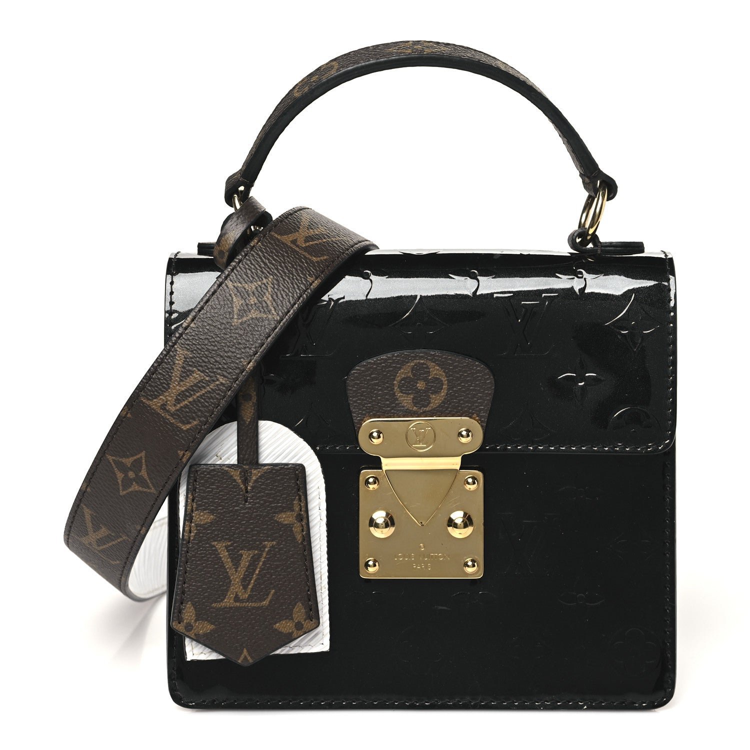 Louis Vuitton Vernis Epi Monogram Spring Street Black