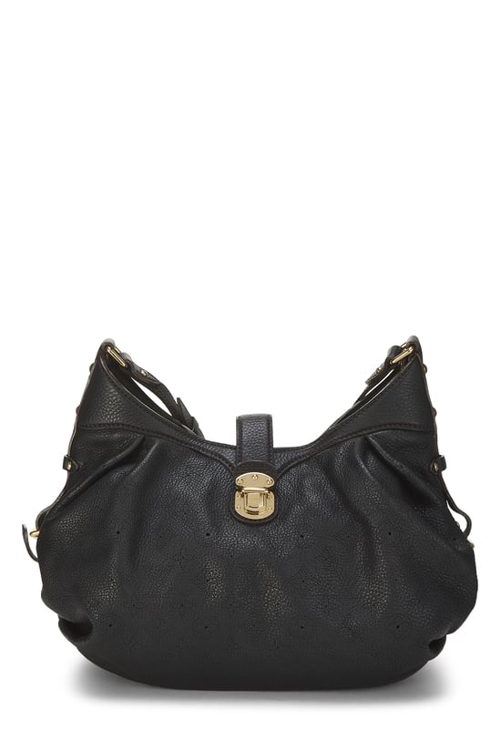 Black Monogram Mahina Leather XS
