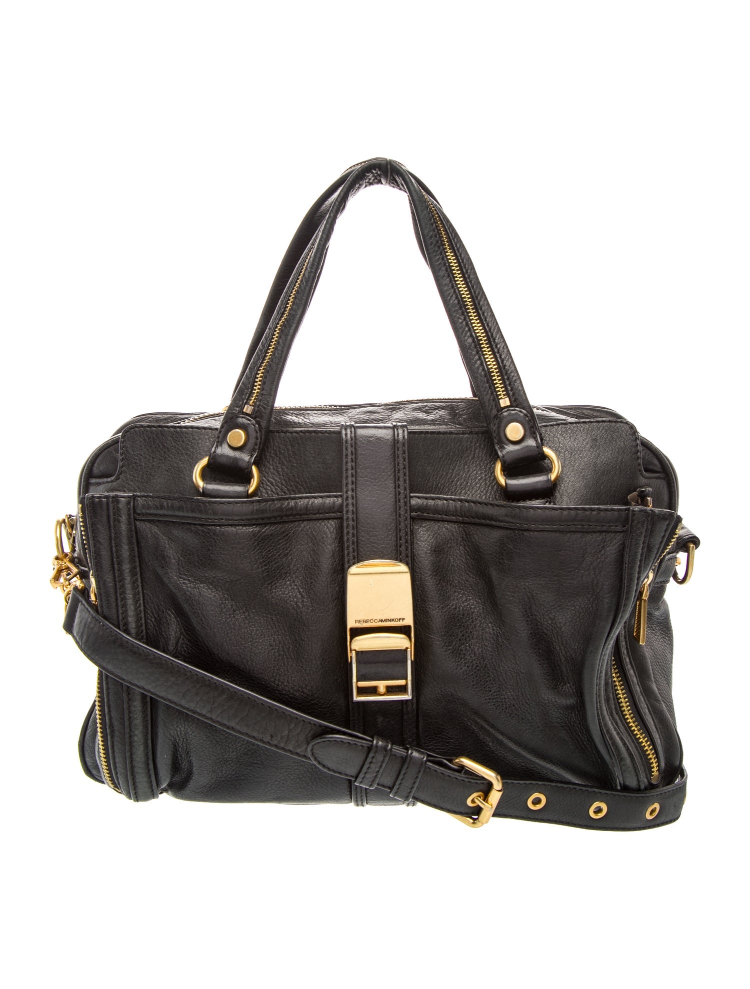 Leather Top Handle Bag