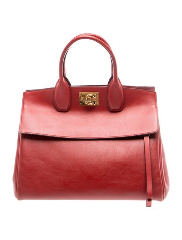 Leather Top Handle Bag