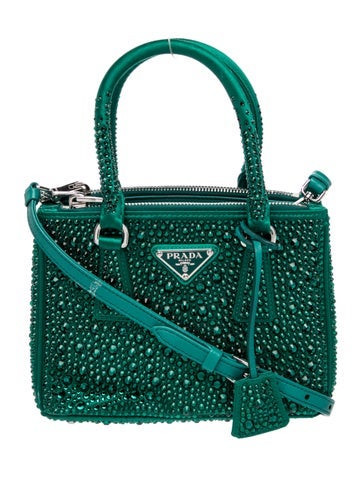 Enameled Metal Triangle Galleria Double Zip Mini