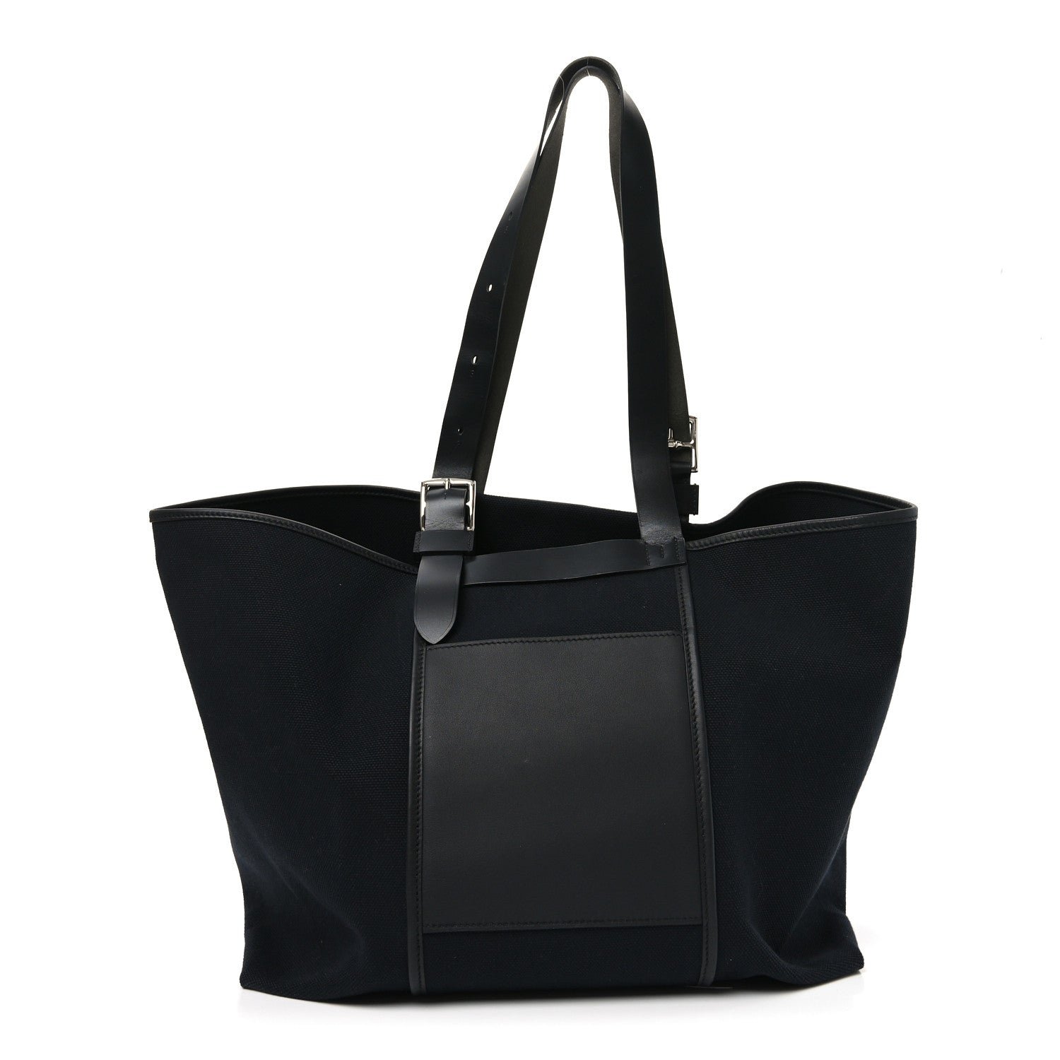 Hermes Hermes Toile Goeland Vache Hunter Swift Etriviere Pocket 35 Black