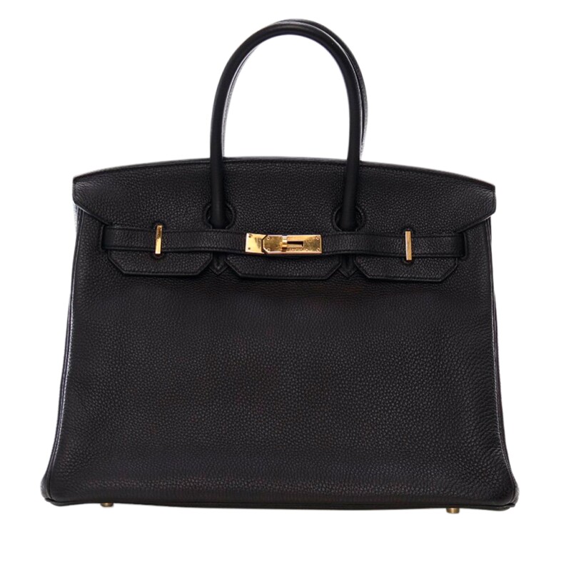 Hermes Black Togo Birkin 35 Gold Hardware, 2013