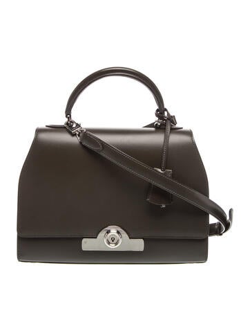 Moynat Leather Top Handle Bag