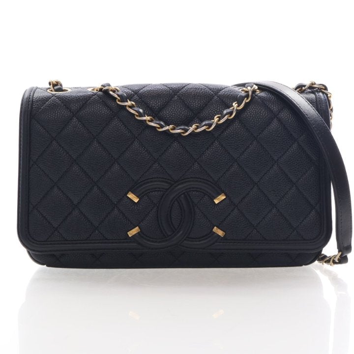 Chanel Medium Caviar Filigree Flap Bag