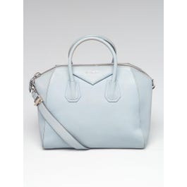 Givenchy Givenchy Light Blue Sugar Goatskin Leather Medium Antigona Bag