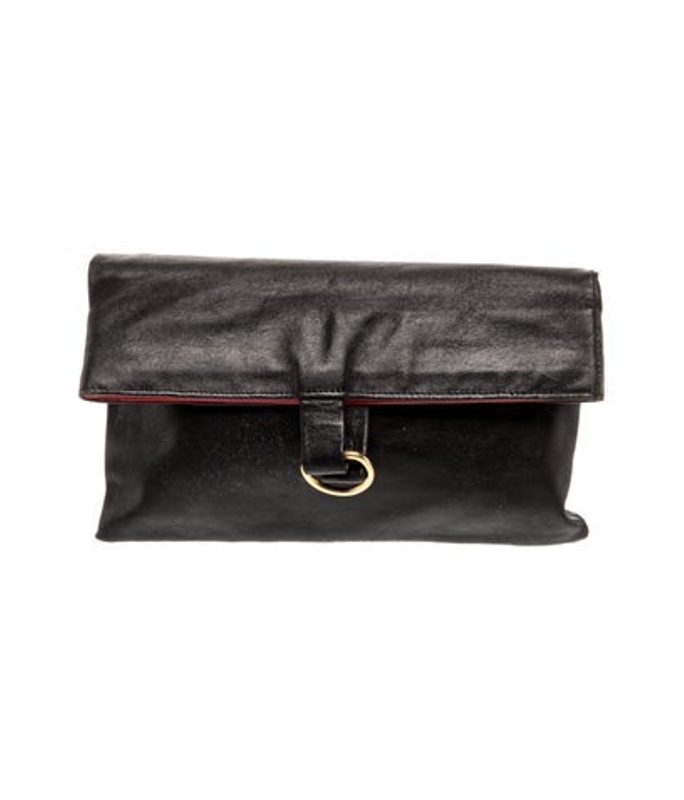 Mark Cross Cross Leather Clutch
