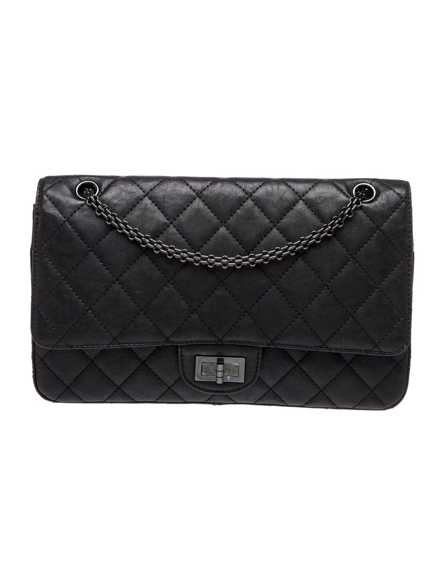 So Black Reissue 227 Double Flap Bag