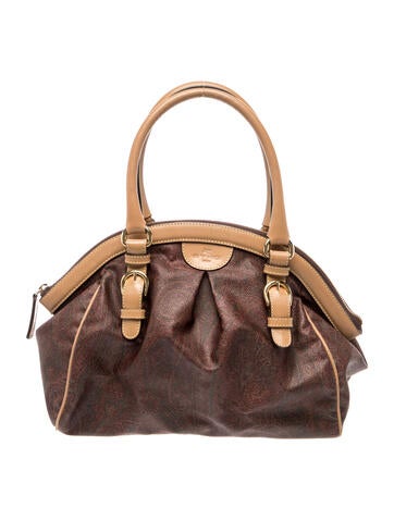 Etro Leather Top Handle Bag