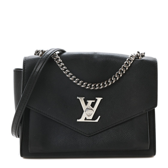 Louis Vuitton Soft Calfskin My Lockme Chain Bag BB Black