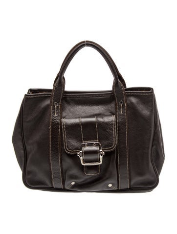 Leather Top Handle Bag