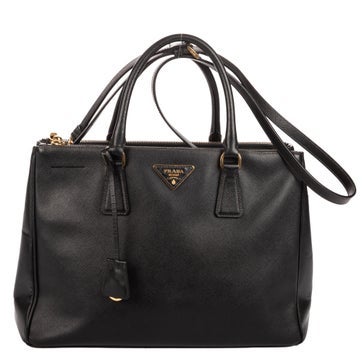 Leather Medium Galleria Double Zip Tote