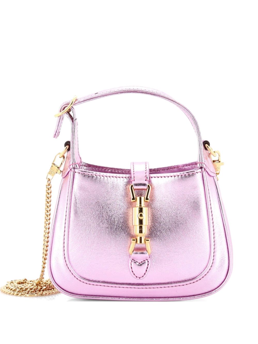 Jackie 1961 Chain Leather Super Mini hobo bag