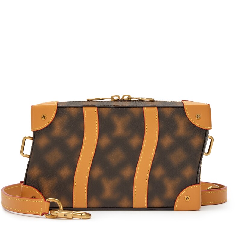 Louis Vuitton Brown Monogram Blurry Coated Canvas Soft Trunk Messenger Bag Gold Hardware, 2022