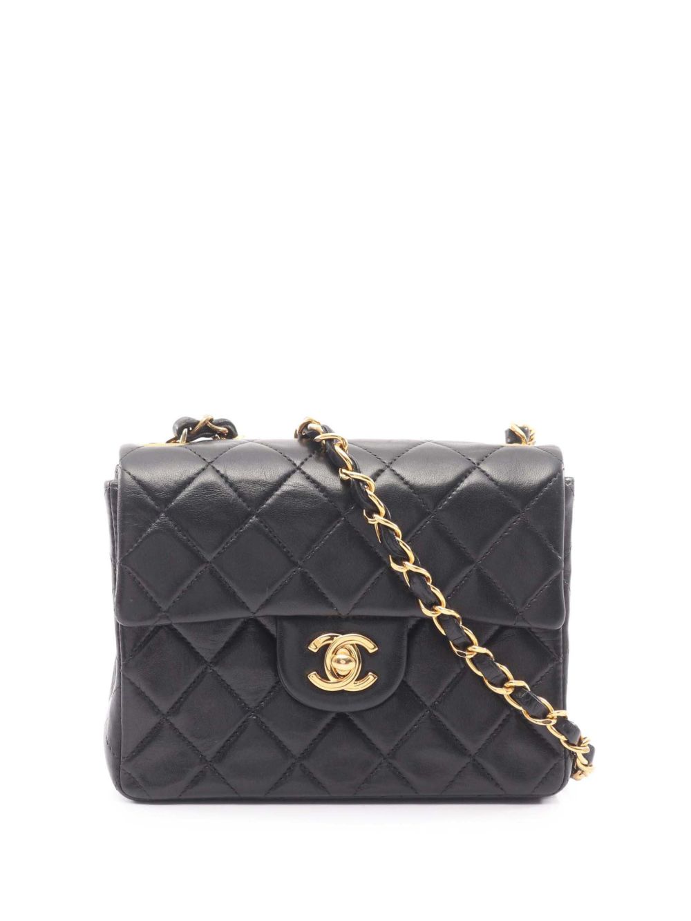 2000-2002 Mini Square Classic Lambskin Single Flap crossbody bag