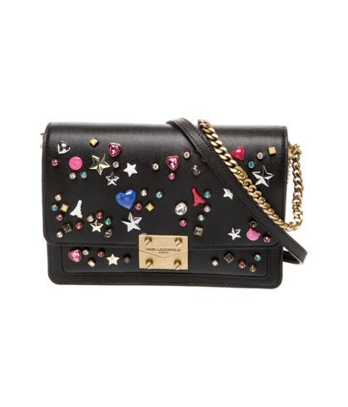 Karl Lagerfeld Lagerfeld Leather Crossbody Bag W Tags