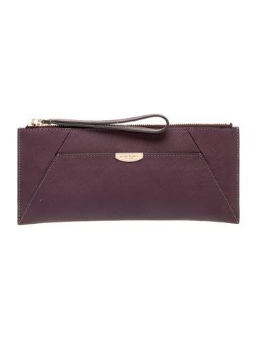 Saffiano Leather Clutch