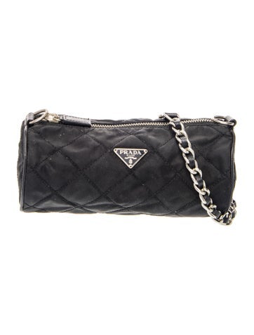 Prada Enameled Metal Triangle Top Handle Bag Vintage