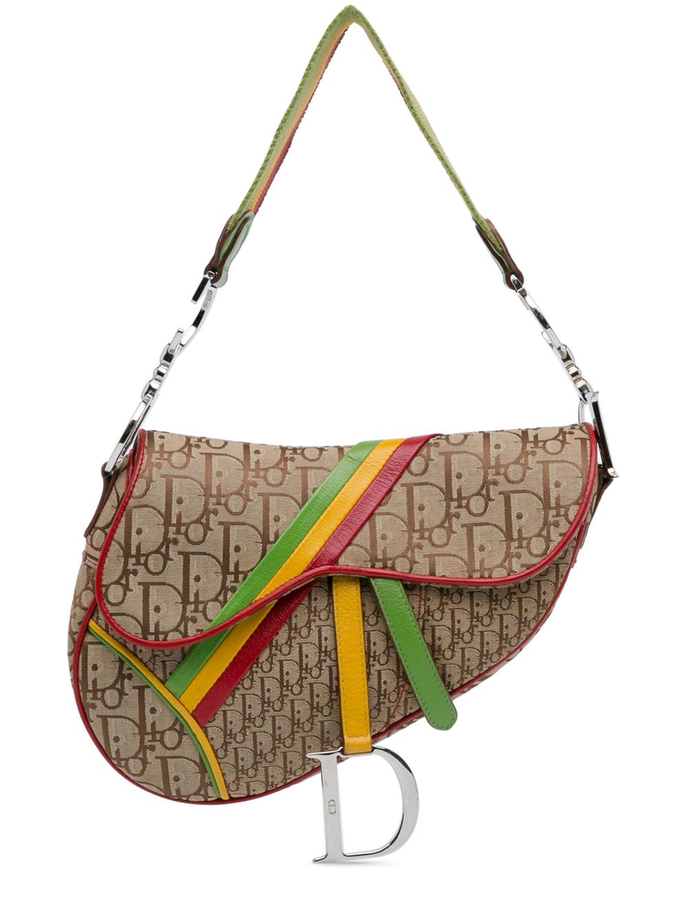 Dior 2004 Diorissimo Rasta Saddle shoulder bag