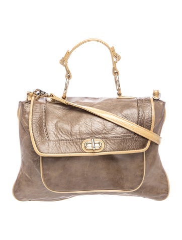 Leather Top Handle Bag