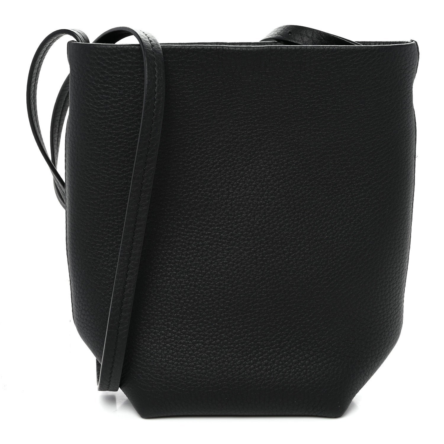The Row The Row Grained Calfskin Small N/S Park Crossbody Black