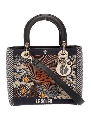 Dior Canvas Lady Dior Medium