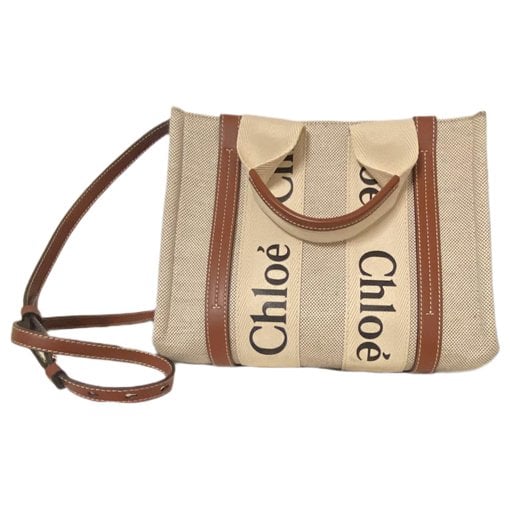 Chloe Woody leather tote
