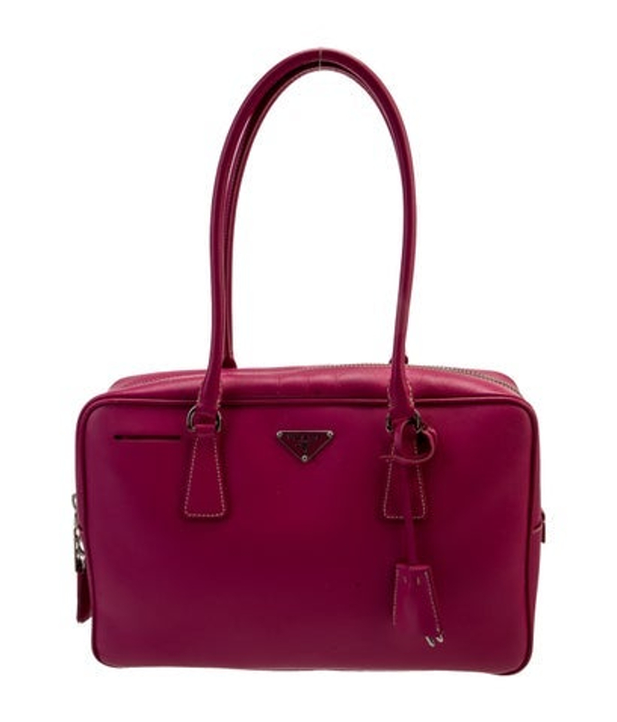 Prada Saffiano Lux Leather Bauletto