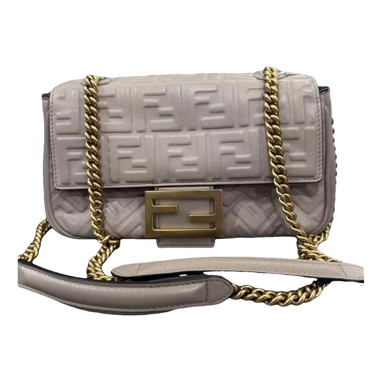 Baguette leather handbag