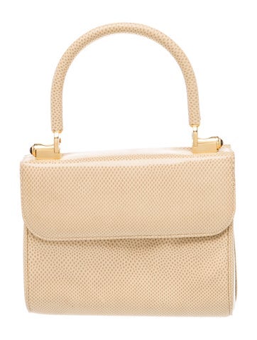 Lizard Top Handle Bag