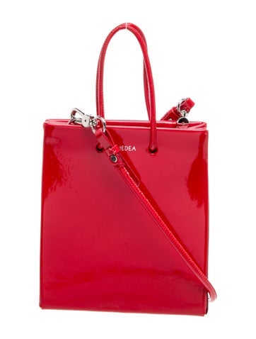 Medea Patent Leather Bucket Bag