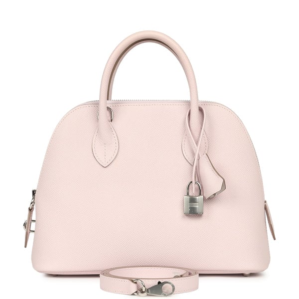 Hermes 1923 Bolide 25 Mauve Pale Verso Epsom Palladium Hardware