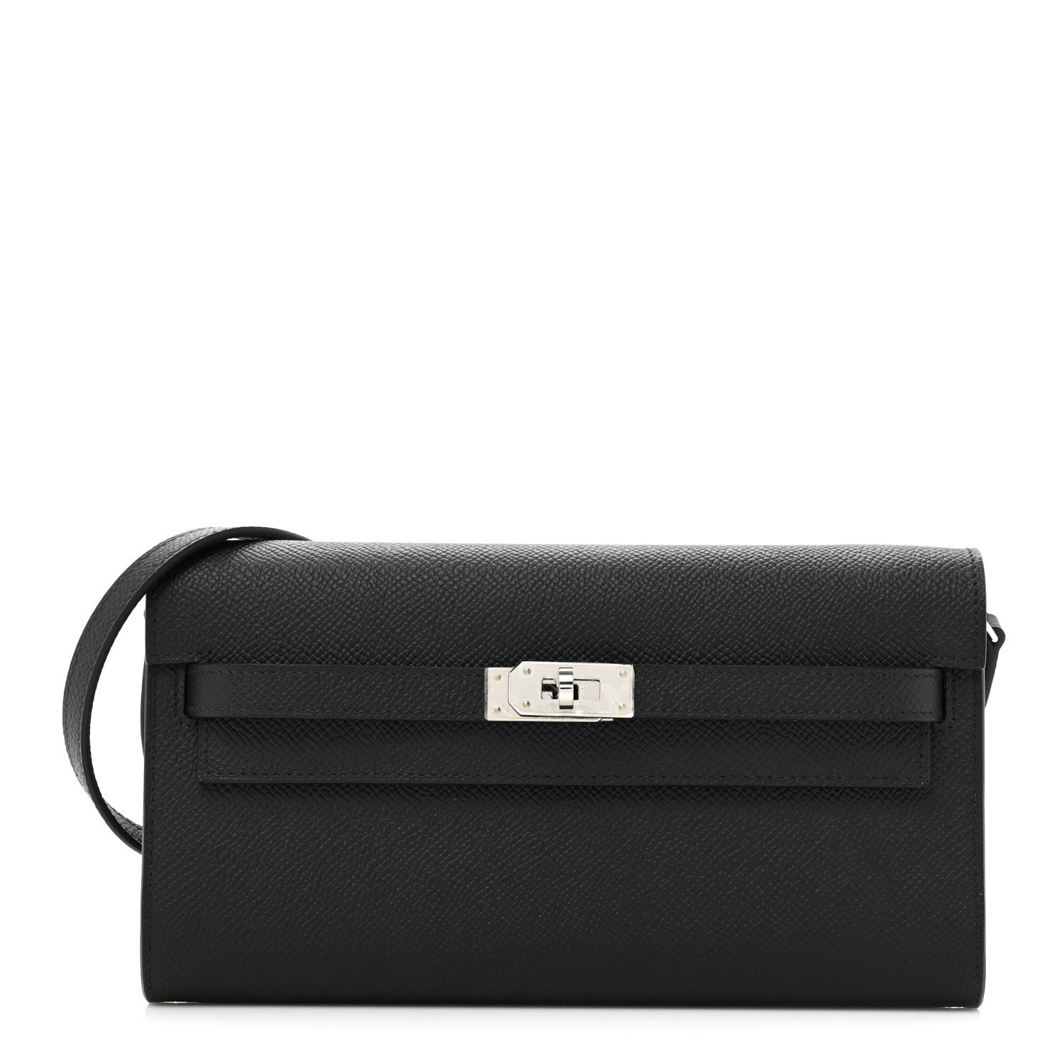 Hermes Epsom Kelly Wallet To Go Black