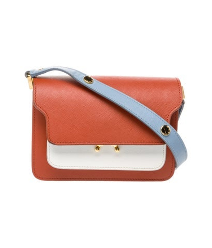 Marni Saffiano Leather Shoulder Bag