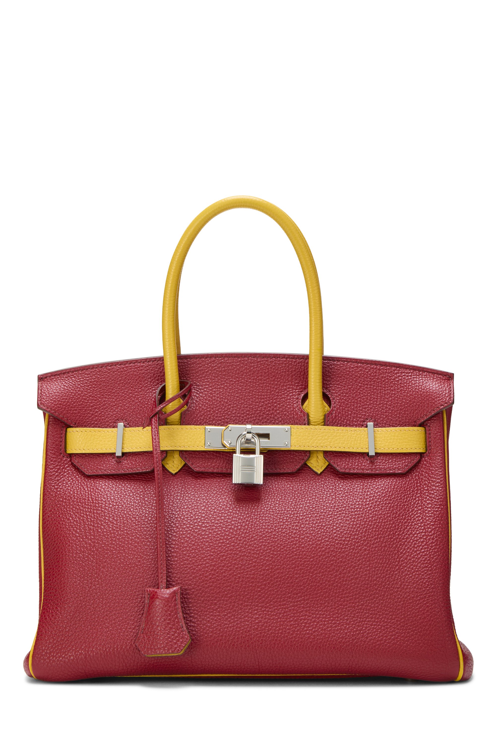 Hermes Rouge Grenat & Soleil Togo Horseshoe Birkin 30