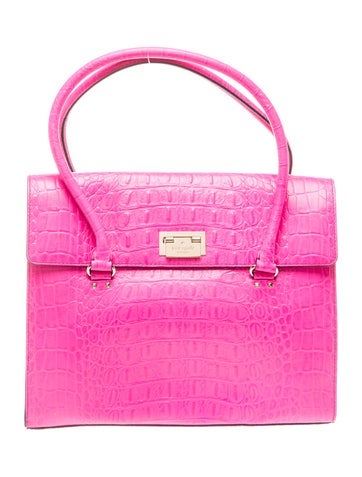 Kate Spade Embossed Leather Top Handle Bag