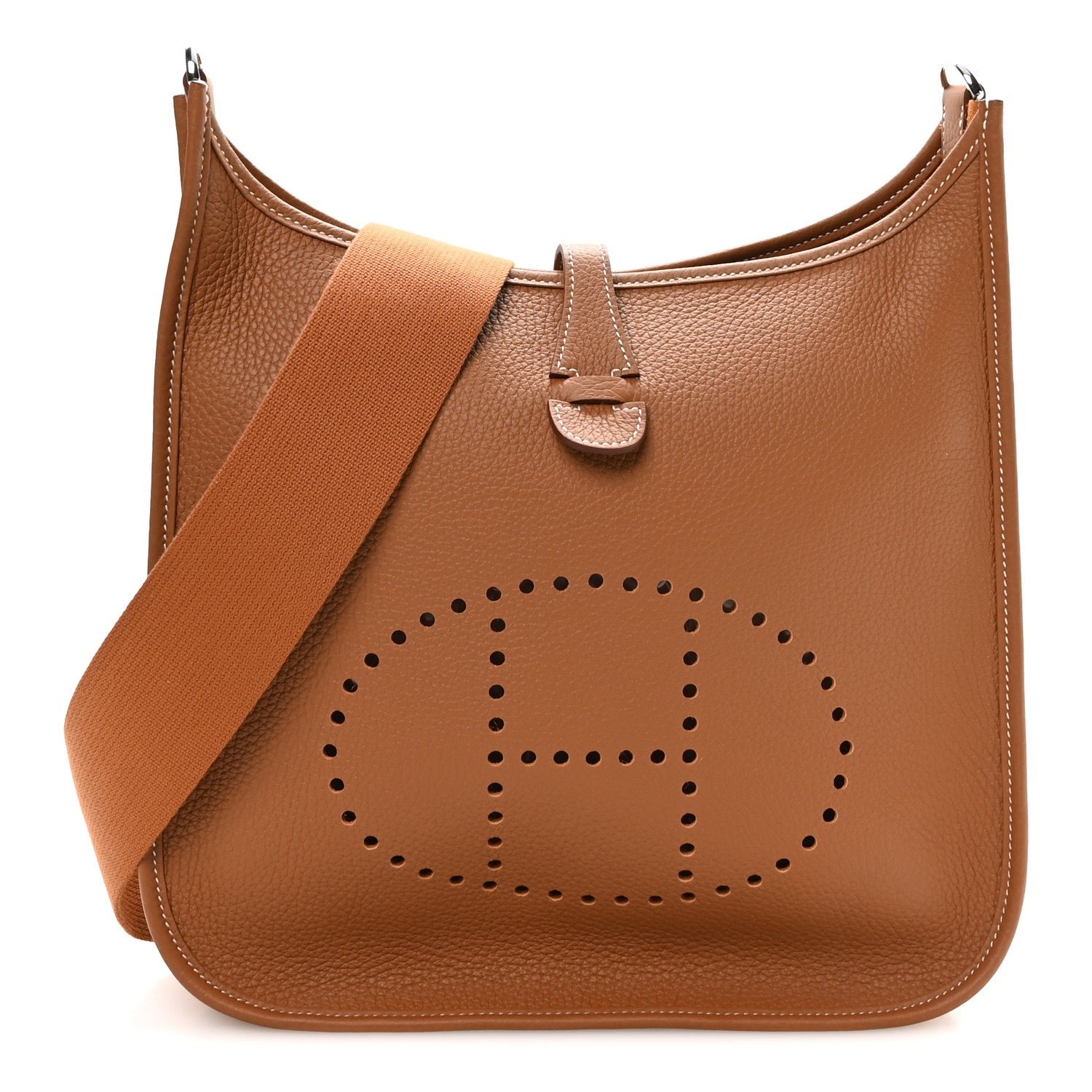 Hermes Taurillon Clemence Evelyne III PM Gold