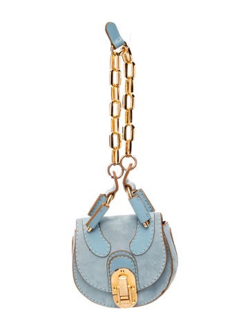 Suede Top Handle Bag