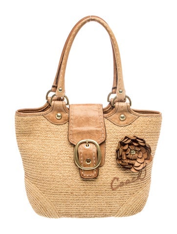Coach Straw Shoulder Bag
