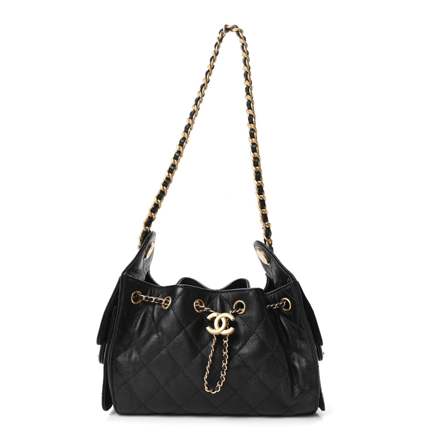Chanel Caviar Quilted Mini Chanel 25 Handbag Black