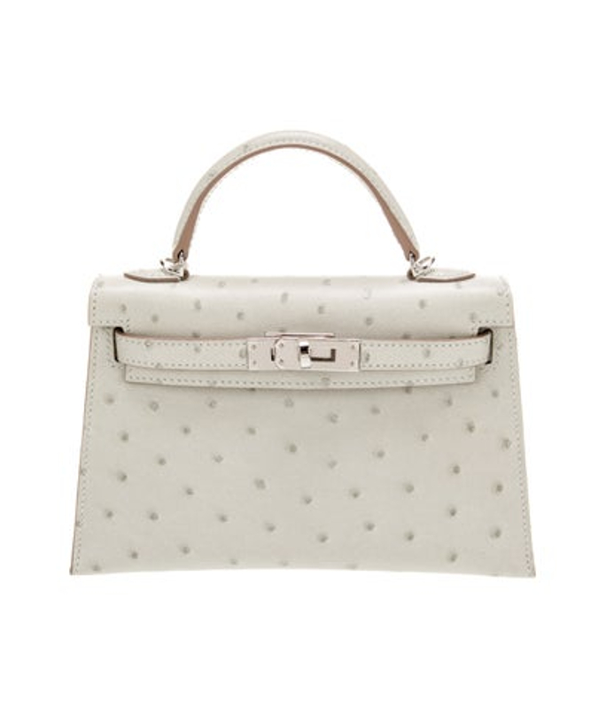 Hermes Ostrich Mini Kelly Ii Sellier 20
