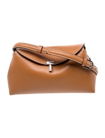 TOTEME Leather T-Lock Clutch