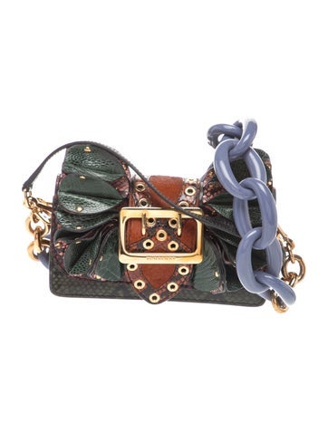Leather Patchwork Buckle Bag