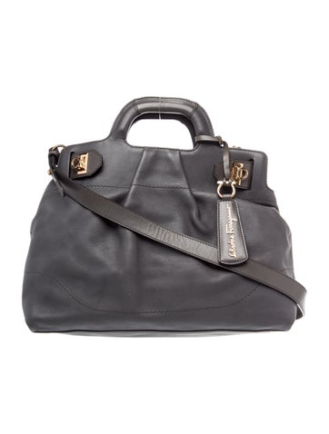Leather Top Handle Bag