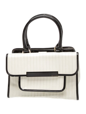 Patent Leather Top Handle Bag