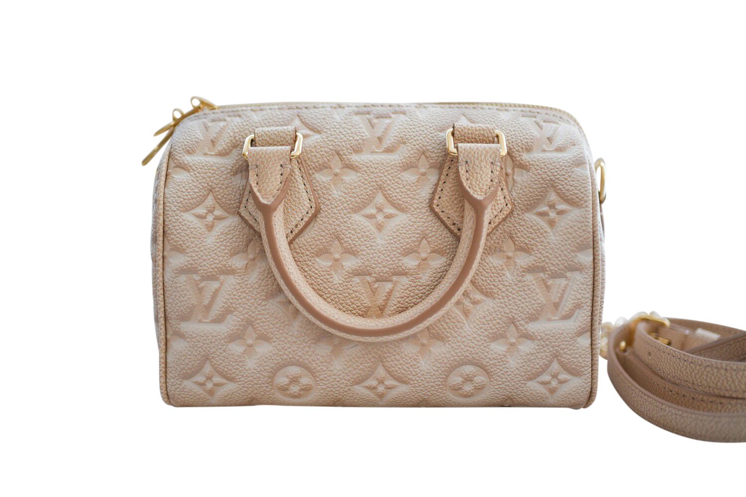 Louis Vuitton Louis Vuitton Speedy 20 Bandouliere, Stardust Beige, New in Box WA001